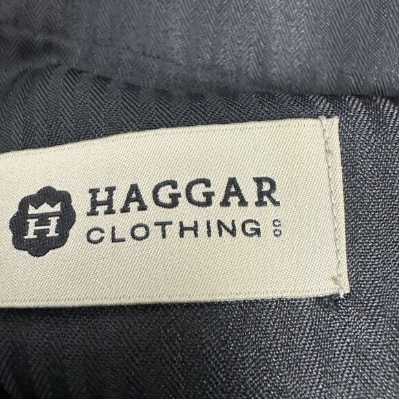 Haggar Mens Classic Fit Black Dress Pants 36X30 - Picture 3 of 6